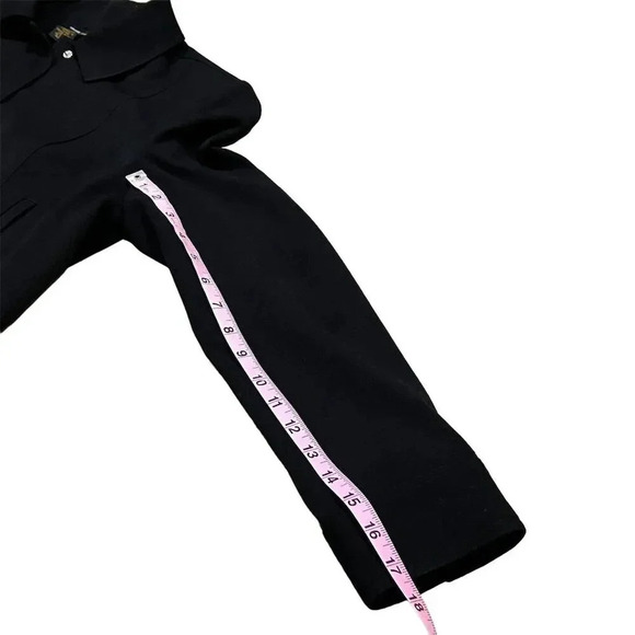 Grace Dane Lewis Women's Black Cropped Jacket Size 12 Casual Button-Up - Picture 9 of 12